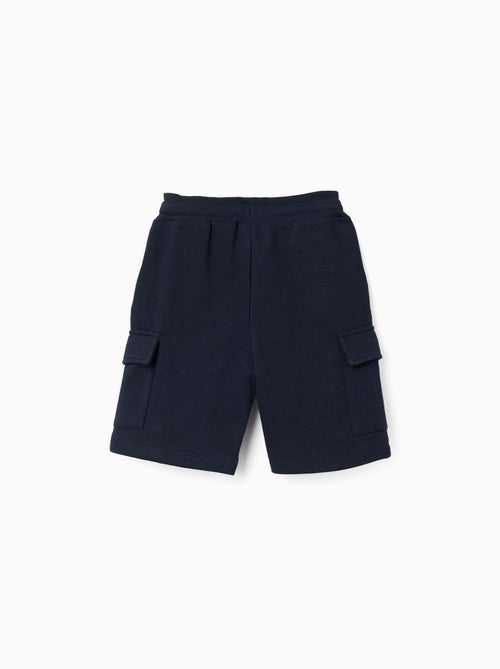 Short en molleton avec poches cargo et cordon de serrage - Kiabi