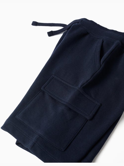 Short en molleton avec poches cargo et cordon de serrage - Kiabi