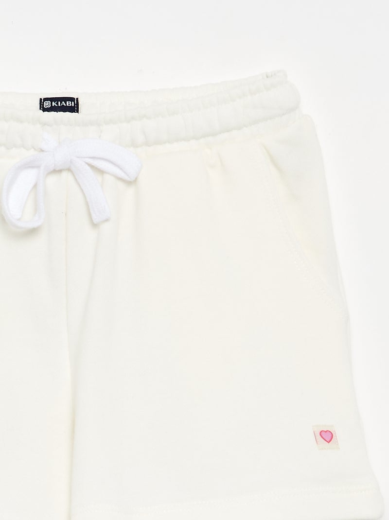 Short en molleton avec poches Rose - Kiabi