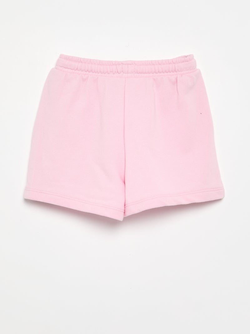 Short en molleton avec poches Rose - Kiabi