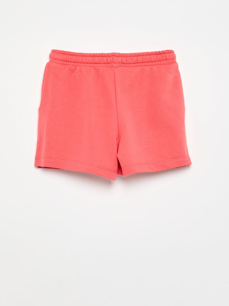Short en molleton avec poches Rose - Kiabi