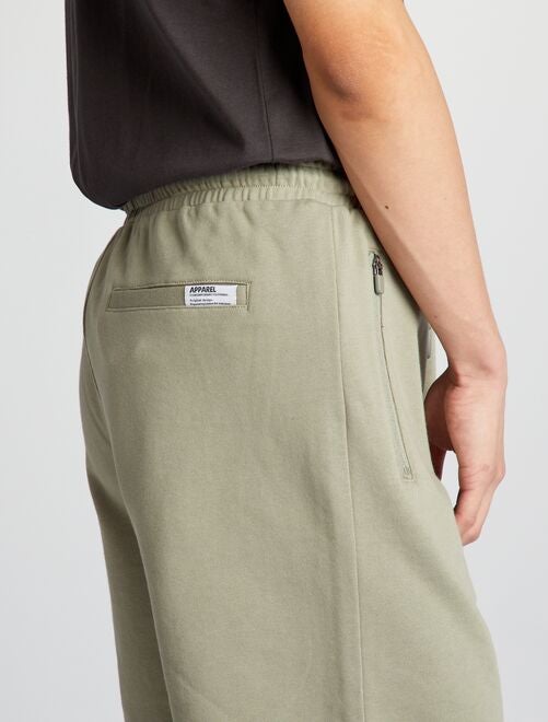 Short en molleton avec poches zippées - Kiabi