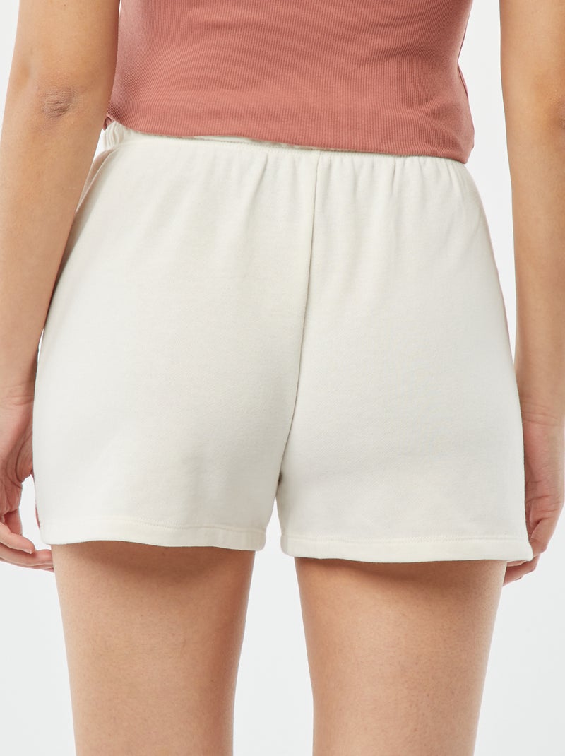 Short en molleton BLANC - Kiabi