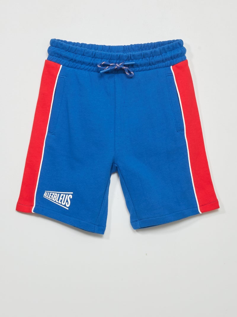 Short en molleton Bleu - Kiabi