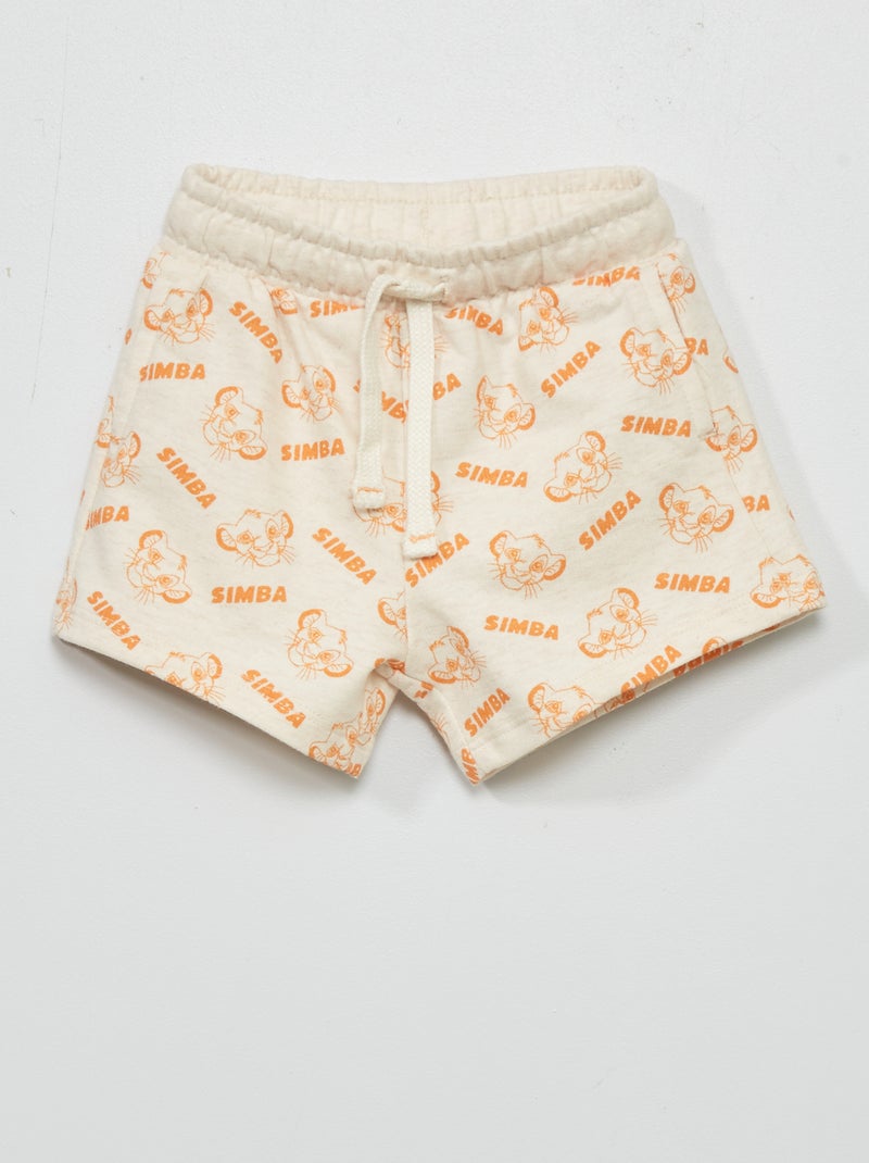 Short en molleton 'Disney Baby' Beige - Kiabi