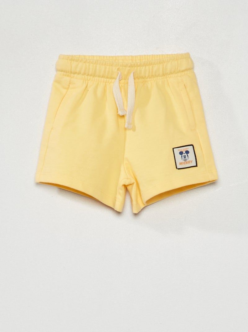 Short en molleton 'Disney Baby' Jaune - Kiabi