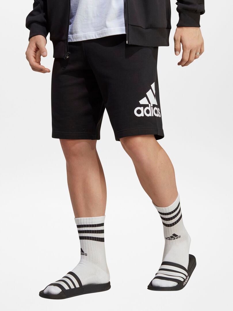 Short en molleton fin 'adidas' Noir - Kiabi