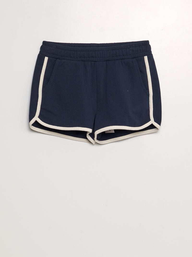 Short en molleton fin BLEU - Kiabi