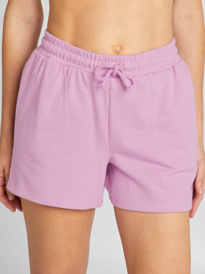 Short en molleton fin Rose - Kiabi