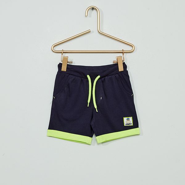 Short En Molleton Hippopotame Bebe Garcon Bleu Marine Kiabi 3 00