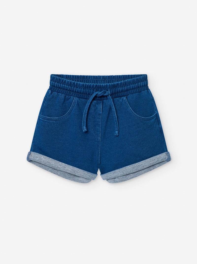 Short en Molleton Jean Bleu - Kiabi