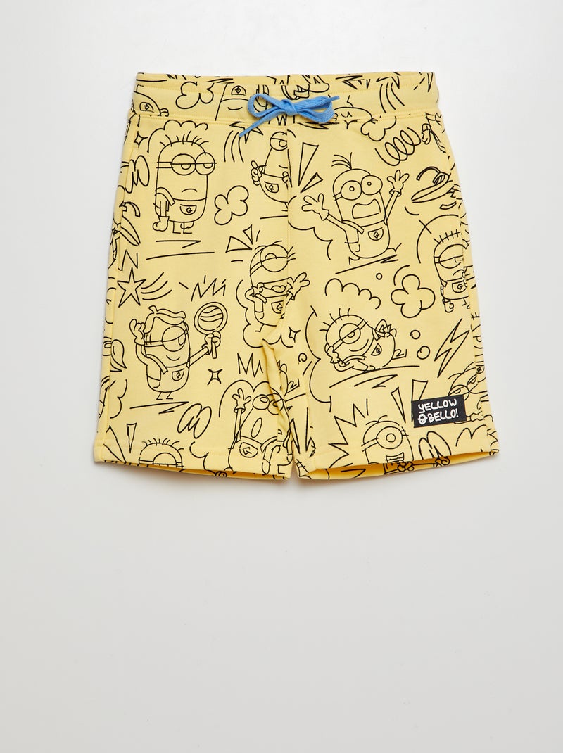 Short en molleton 'Le Minions' Jaune - Kiabi