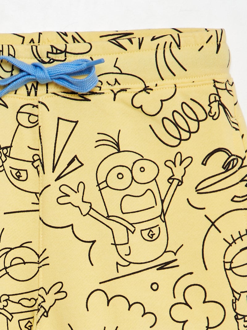 Short en molleton 'Le Minions' Jaune - Kiabi