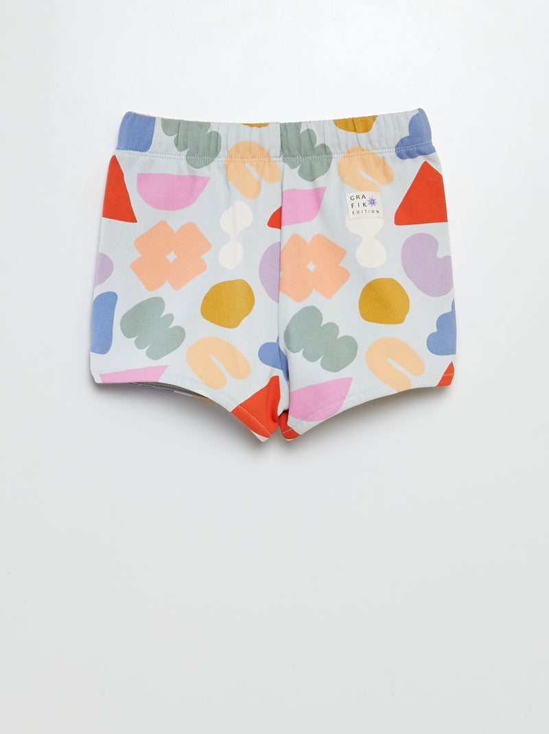 Short en molleton léger - Grafik Edition Multicolore - Kiabi