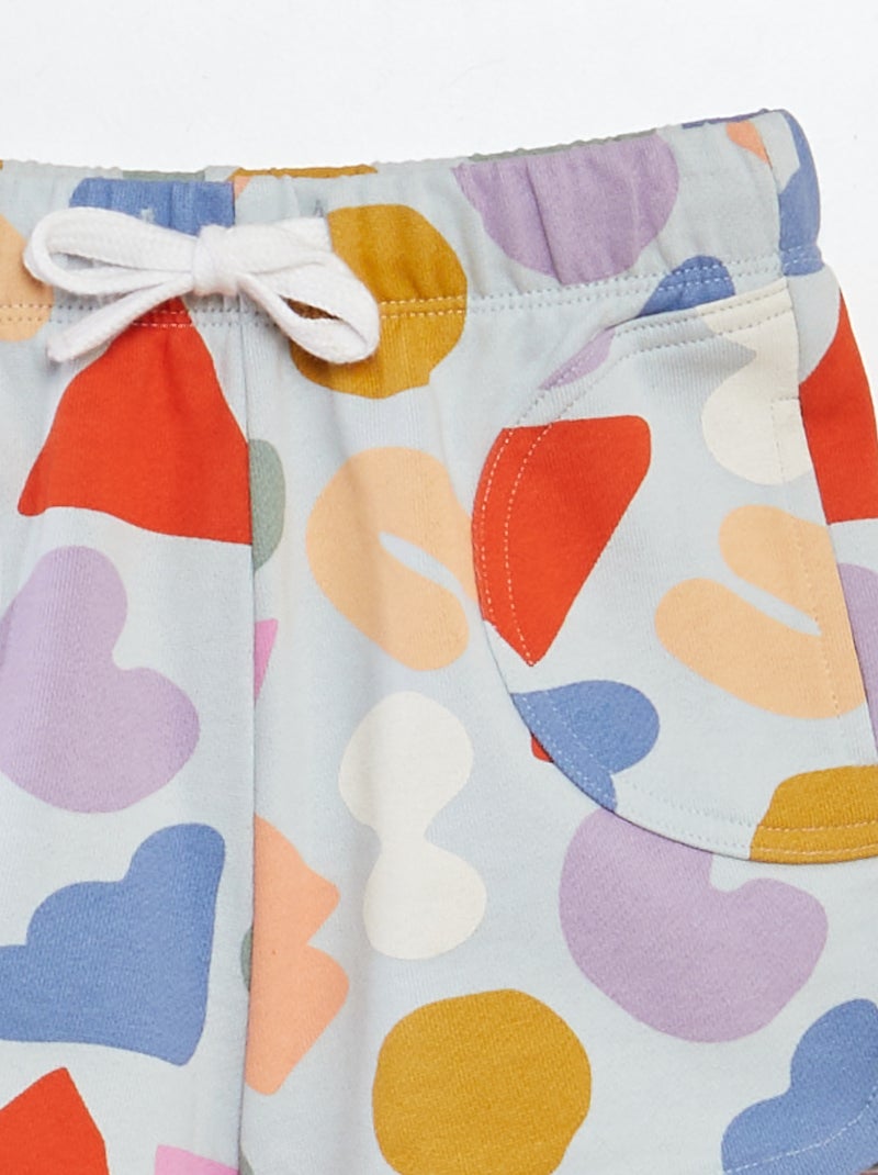 Short en molleton léger - Grafik Edition Multicolore - Kiabi