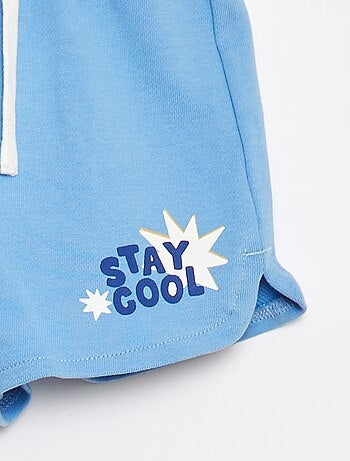 Short en molleton léger à motif - Edition Grafik