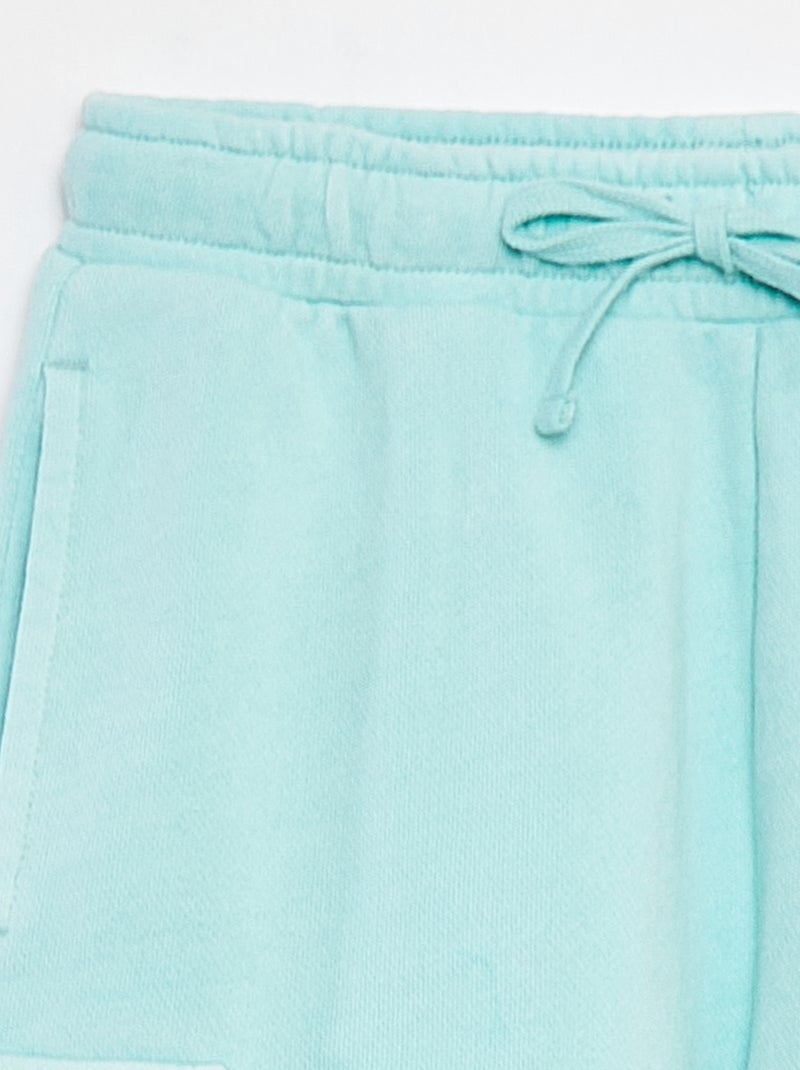 Short en molleton léger avec poche à rabat BLEU - Kiabi