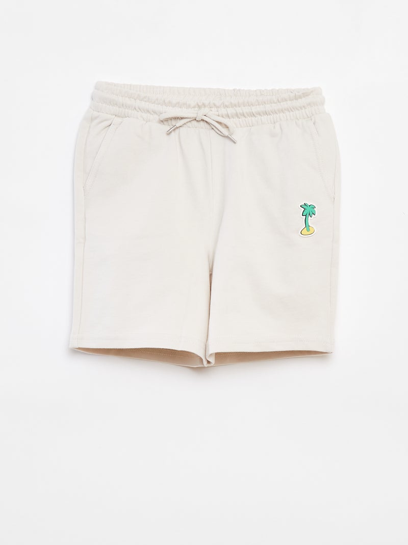 Short en molleton léger Blanc - Kiabi