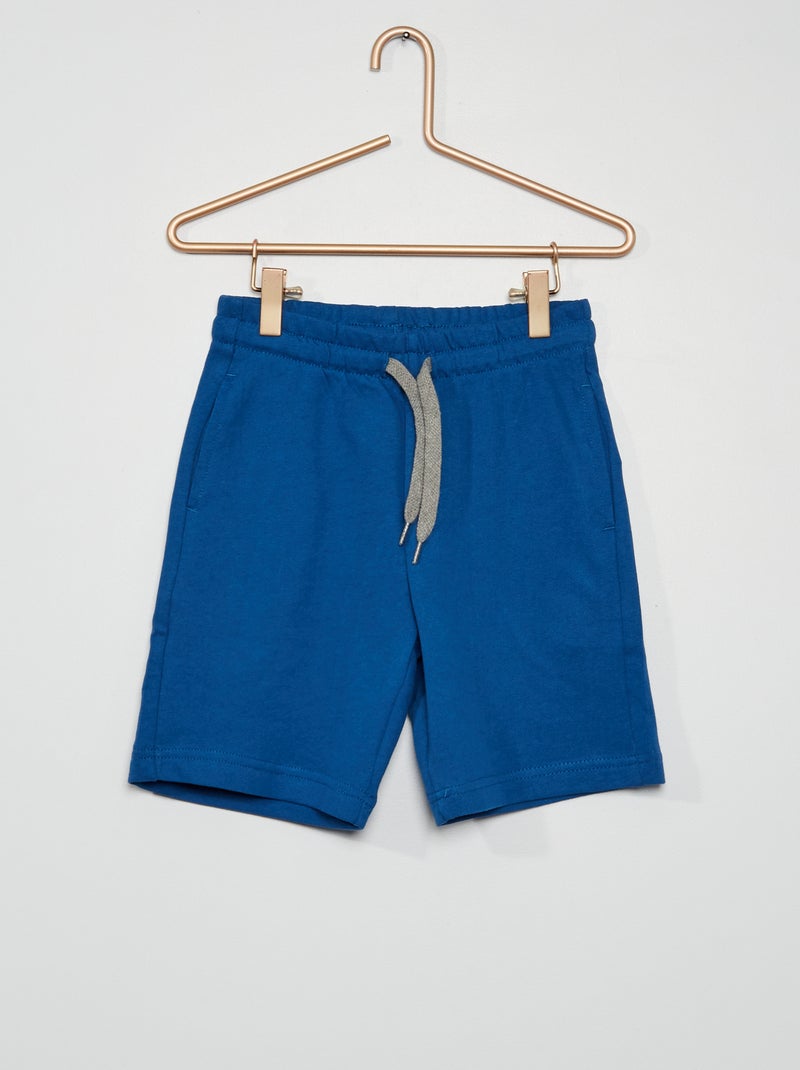 Short en molleton léger bleu - Kiabi