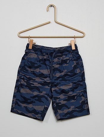 Short en molleton léger 'camouflage'