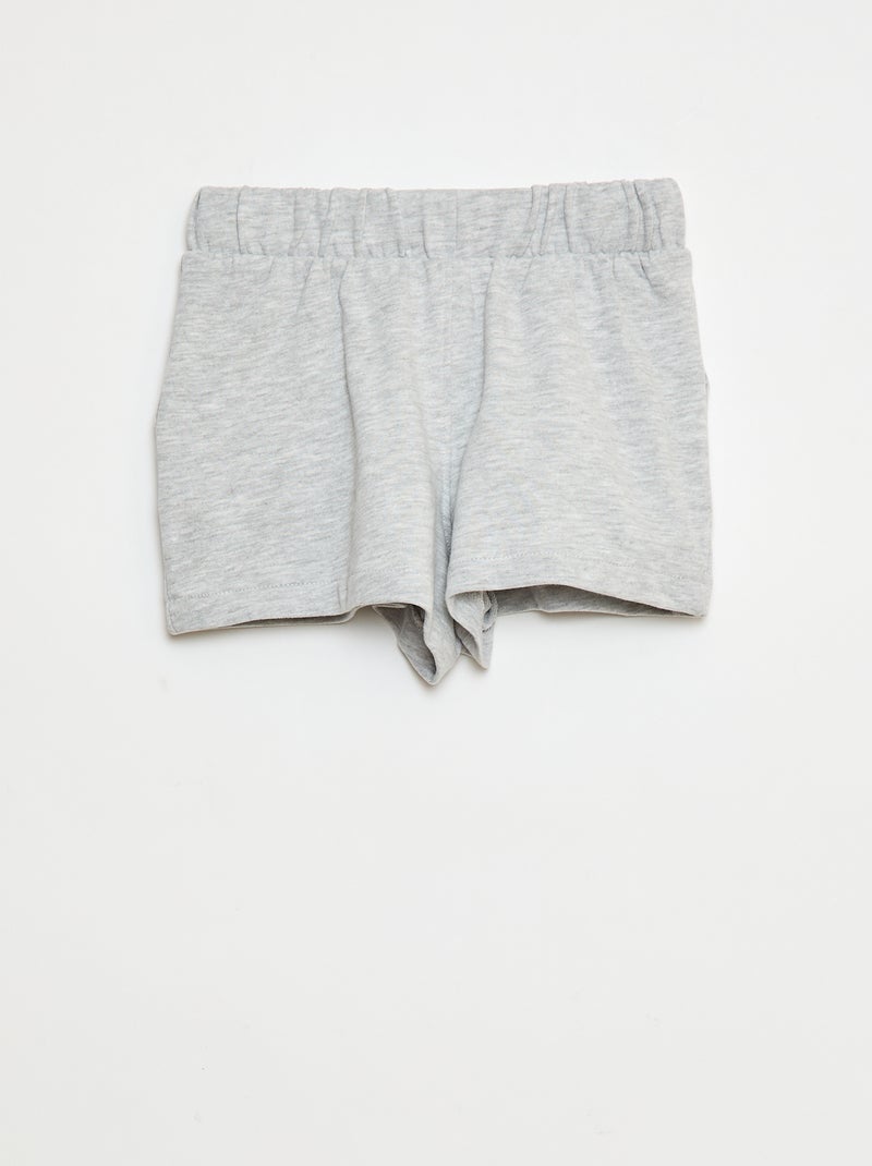 Short en molleton léger Gris - Kiabi