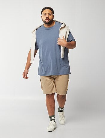 Short en molleton léger multipoches