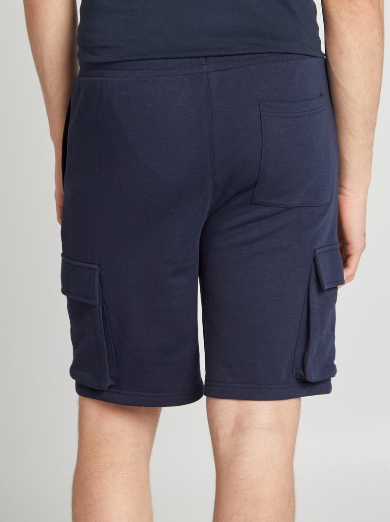 Short en molleton léger multipoches BLEU - Kiabi
