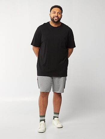 Short en molleton léger multipoches