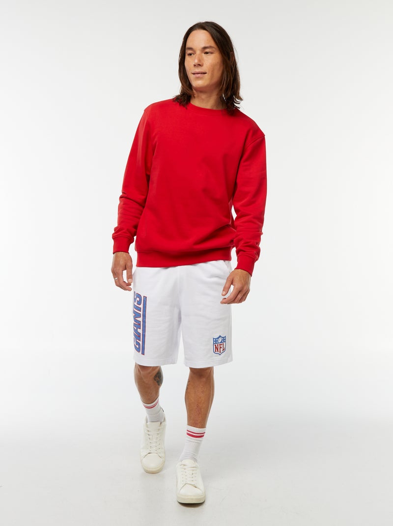 Short en molleton léger 'NFL' Blanc - Kiabi
