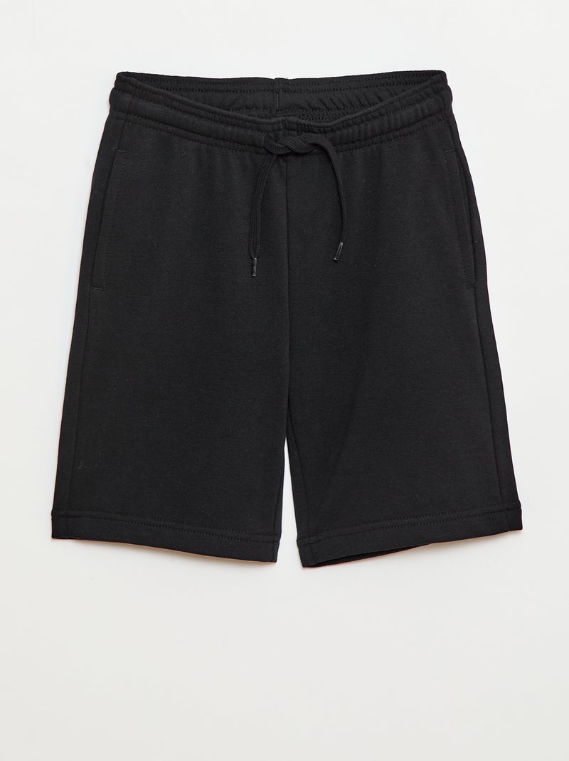Short en molleton léger Noir - Kiabi