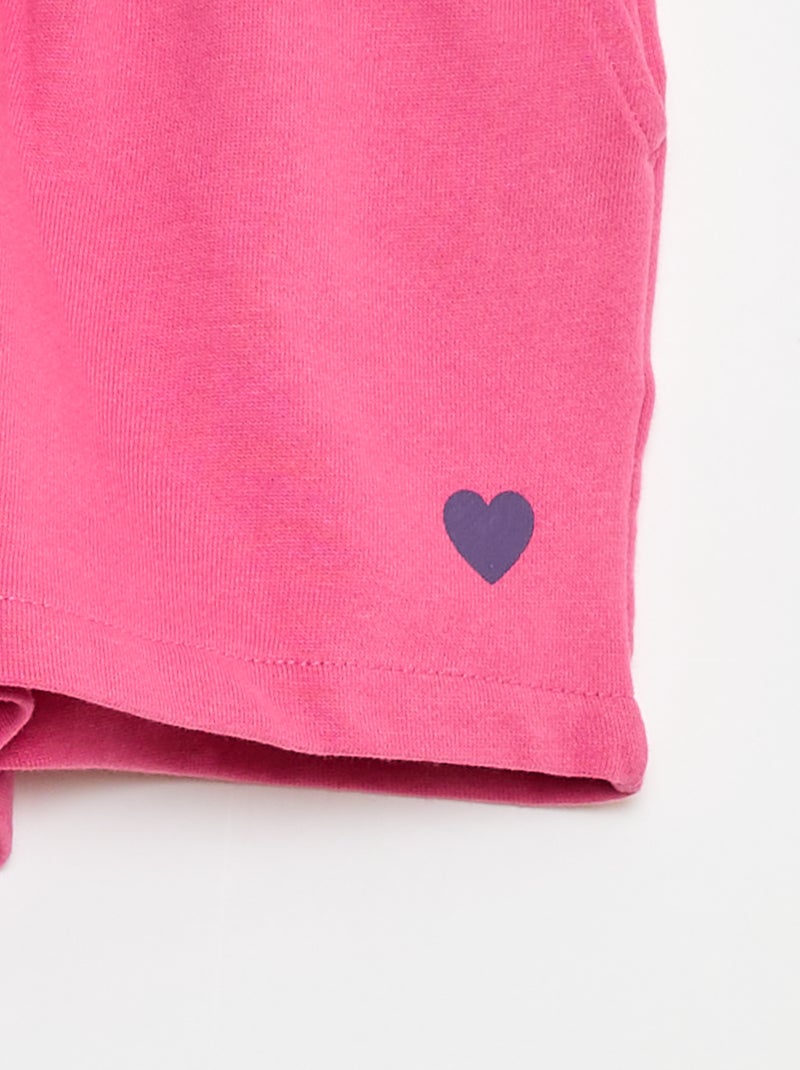Short en molleton léger Rose - Kiabi