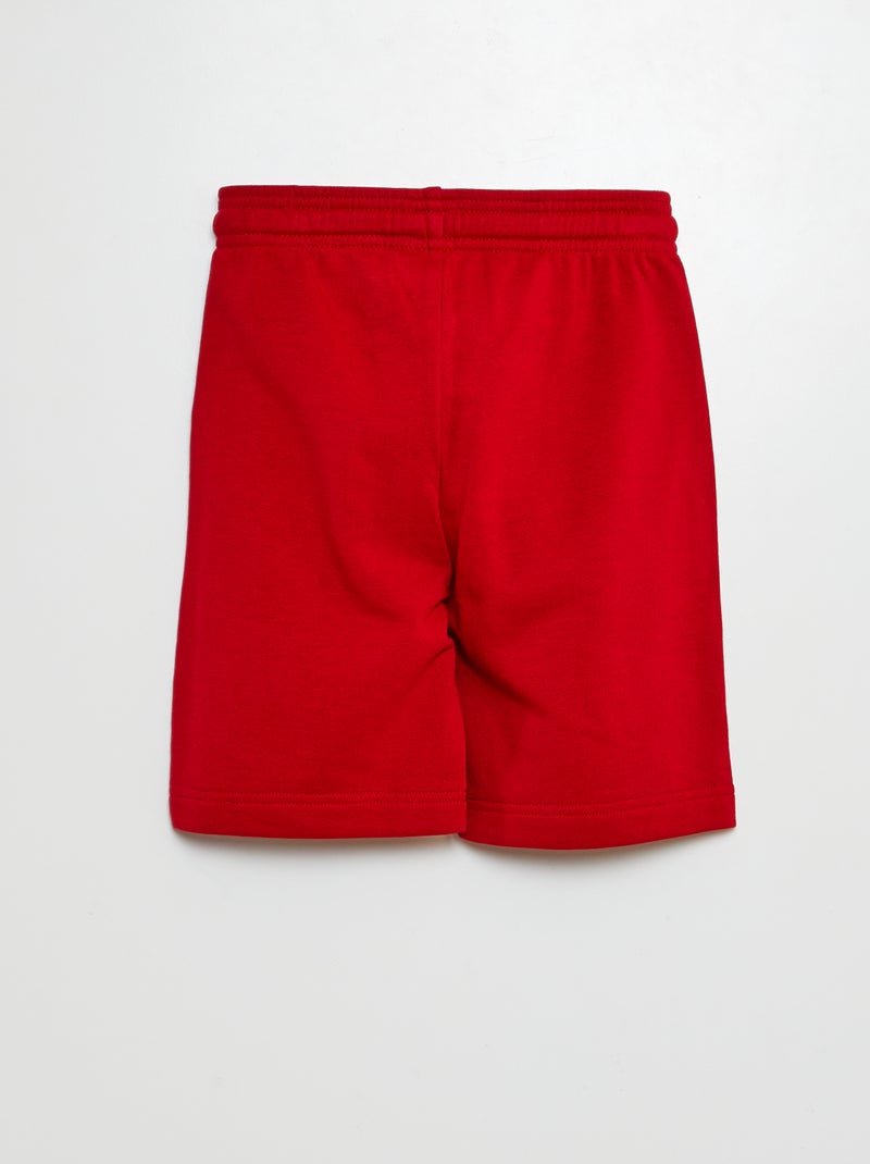 Short en molleton léger ROUGE - Kiabi