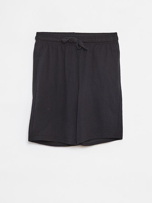 Short en molleton léger uni à 2 poches - Kiabi