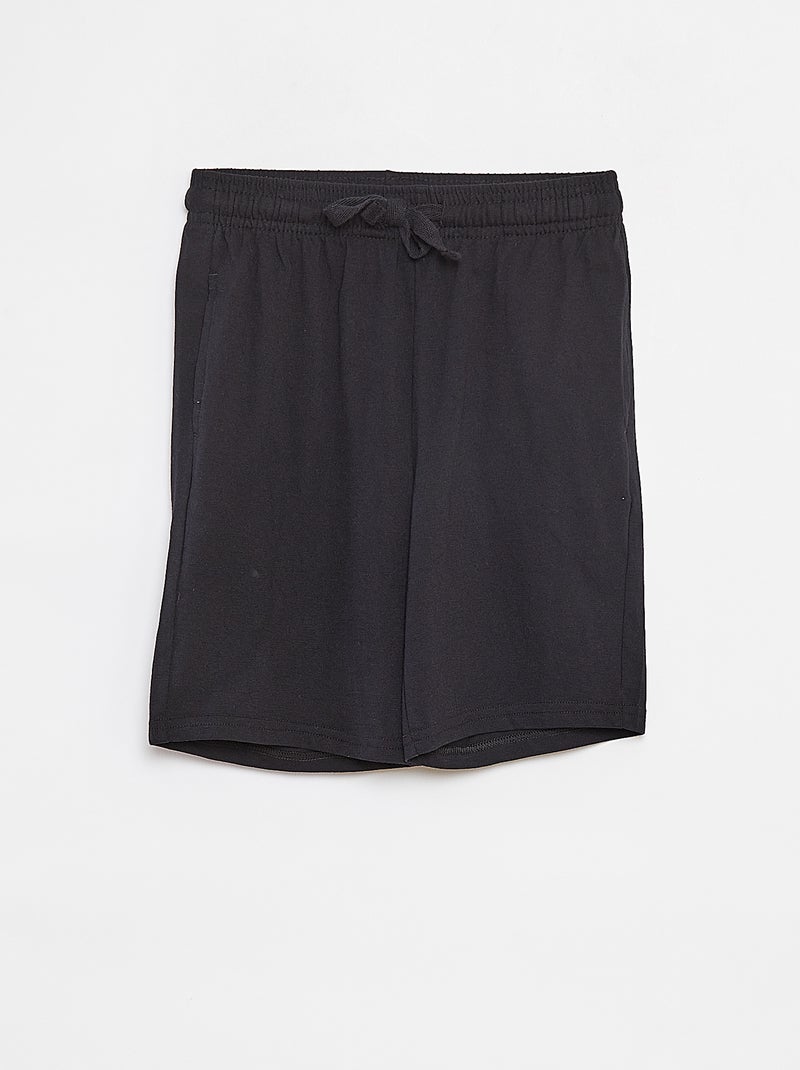 Short en molleton léger uni à 2 poches Gris - Kiabi