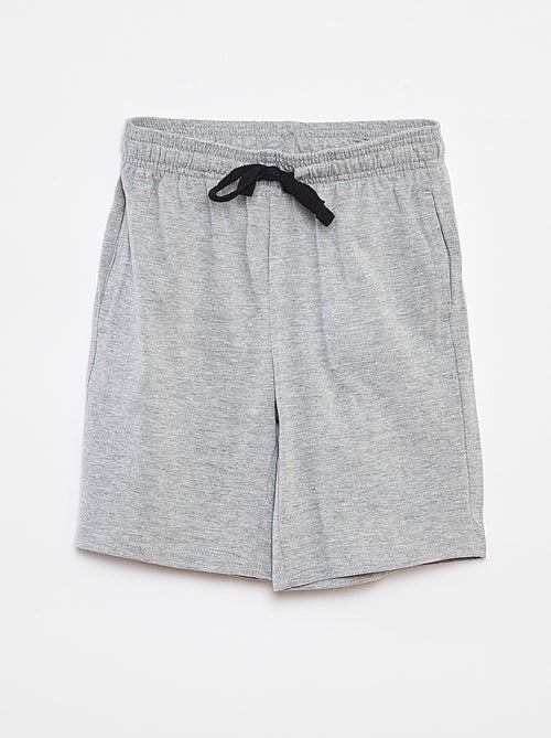 Short en molleton léger uni à 2 poches - Kiabi