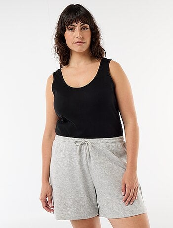 Short en molleton léger uni