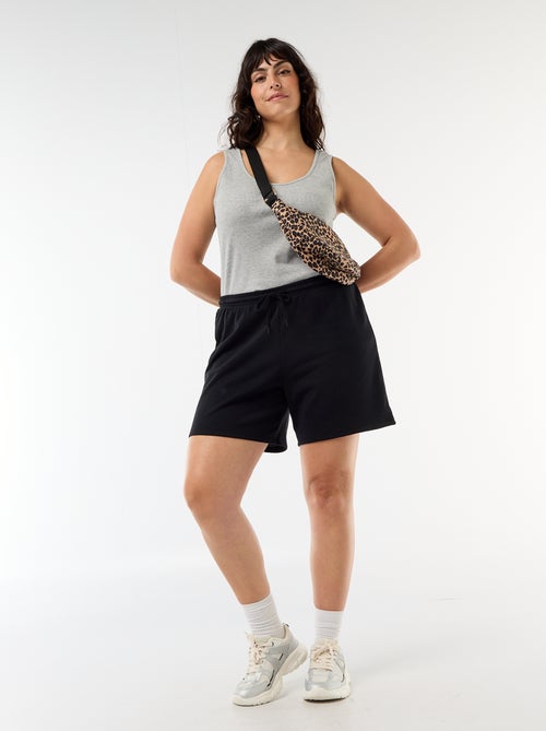 Short en molleton léger uni - Kiabi