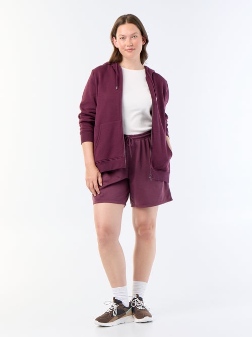 Short en molleton léger uni - Kiabi