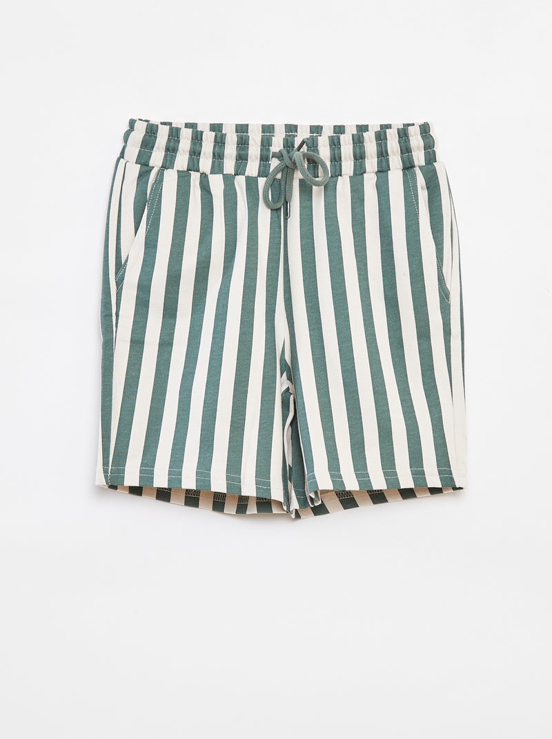 Short en molleton léger Vert - Kiabi