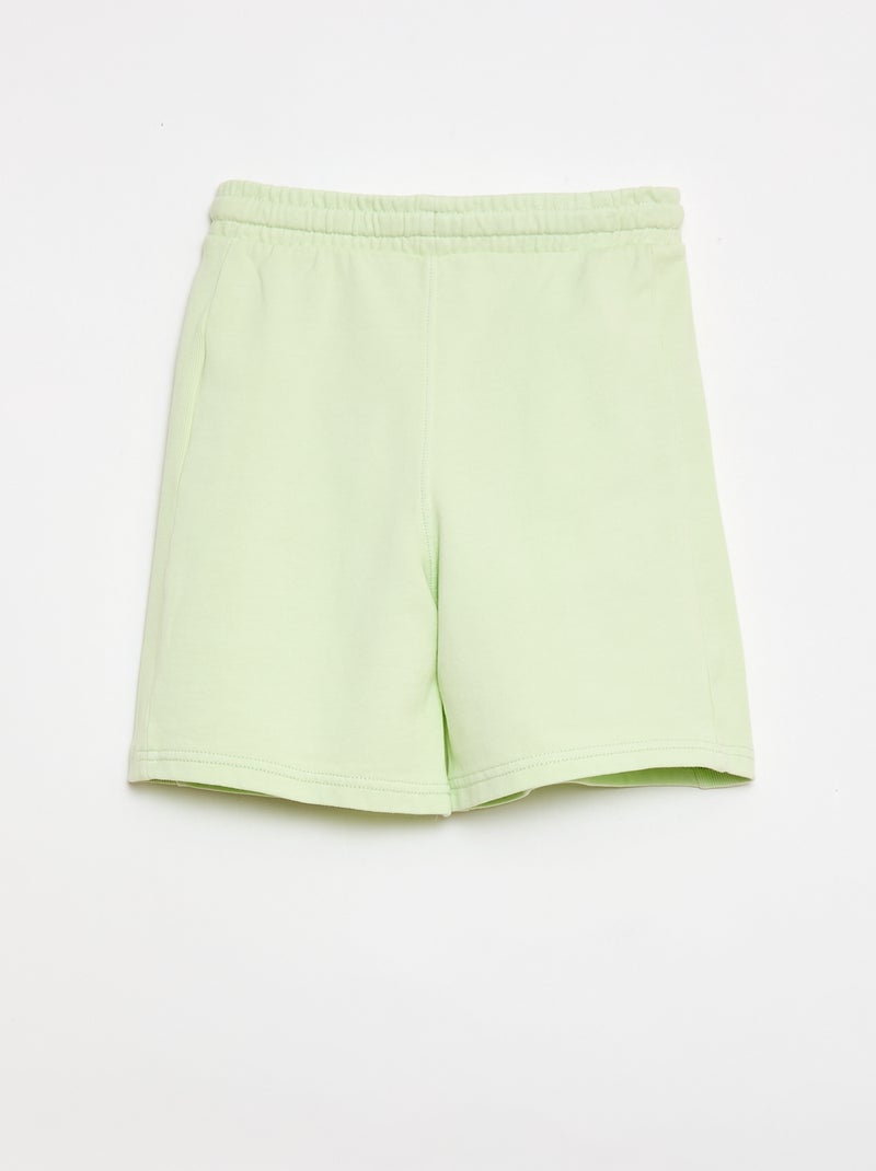 Short en molleton léger Vert - Kiabi
