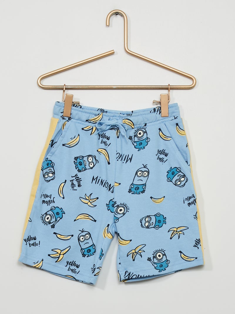 Short en molleton 'Les Minions' Bleu - Kiabi