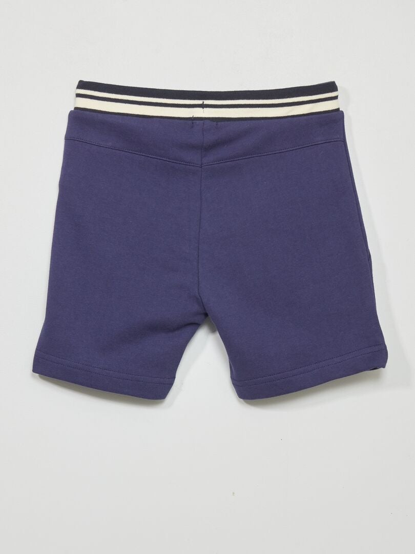Short en molleton Marine - Kiabi