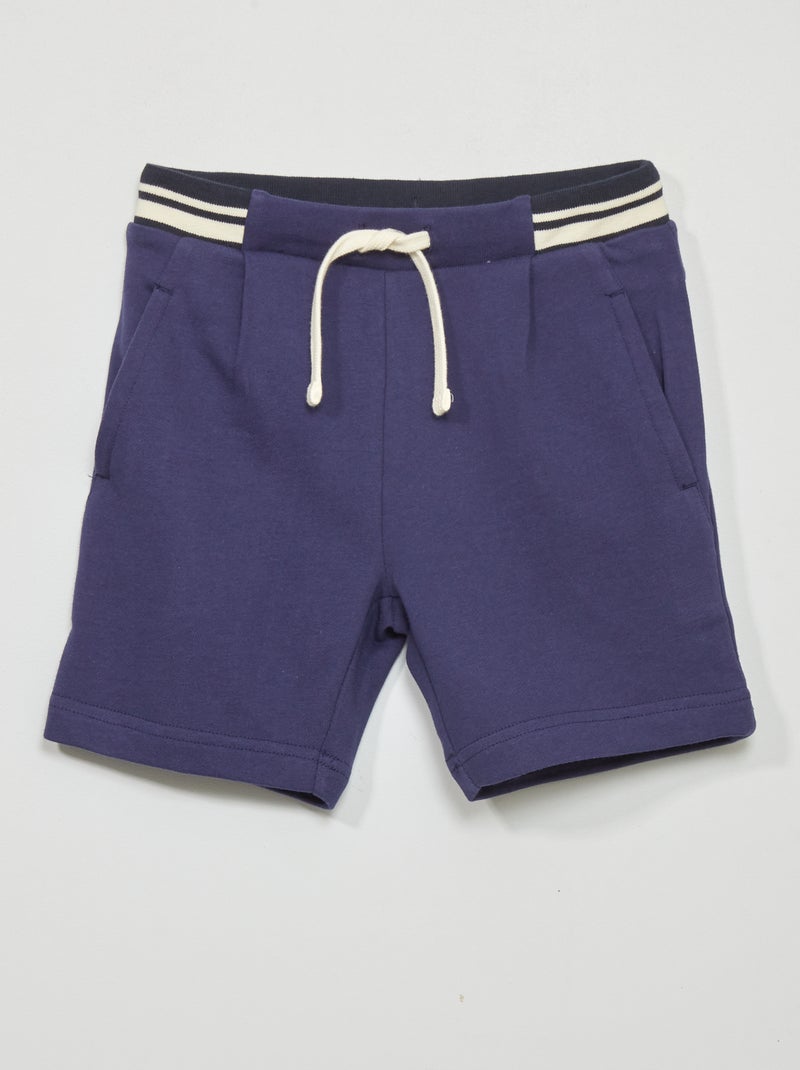 Short en molleton Marine - Kiabi