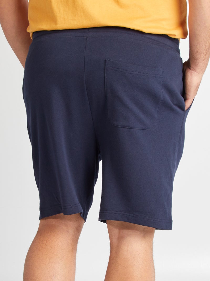 Short en molleton Marine - Kiabi