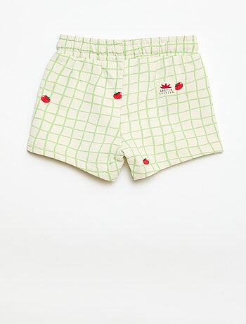 Short en molleton motif