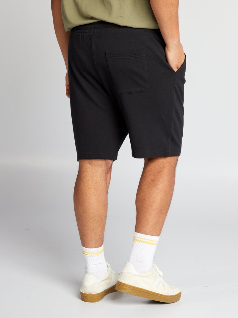 Short en molleton Noir - Kiabi