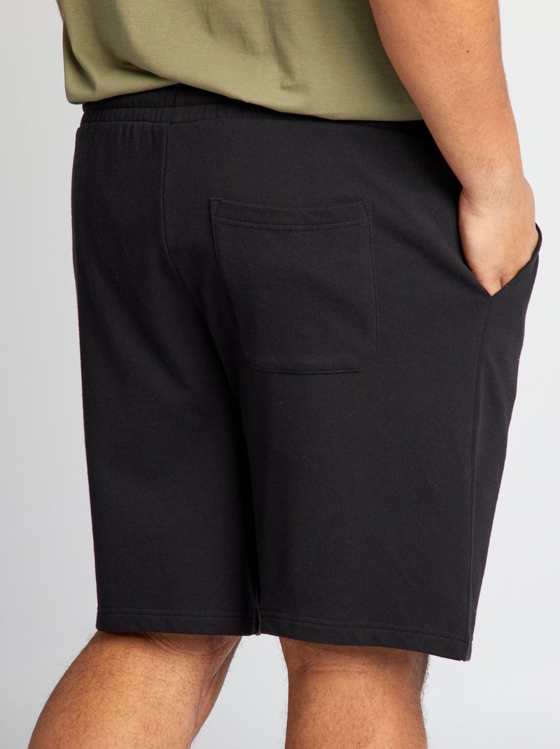 Short en molleton Noir - Kiabi