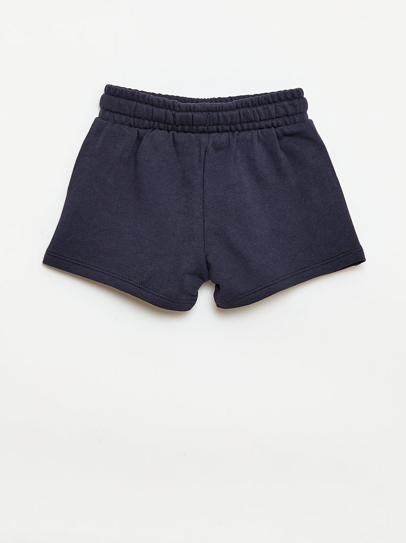 Short en molleton non gratté Bleu - Kiabi