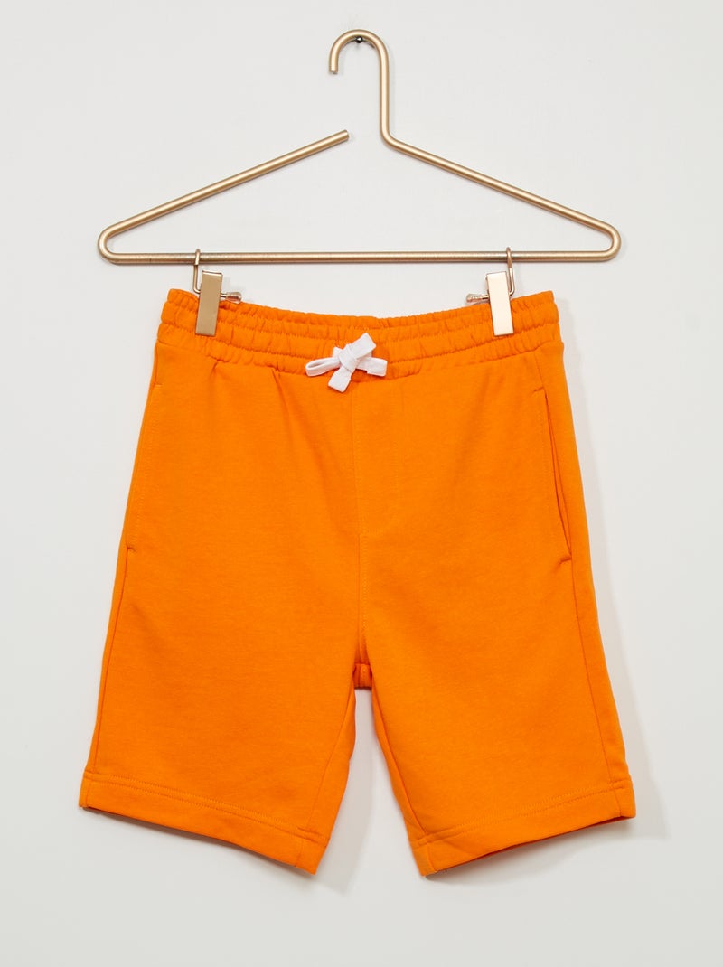 Short en molleton Orange - Kiabi