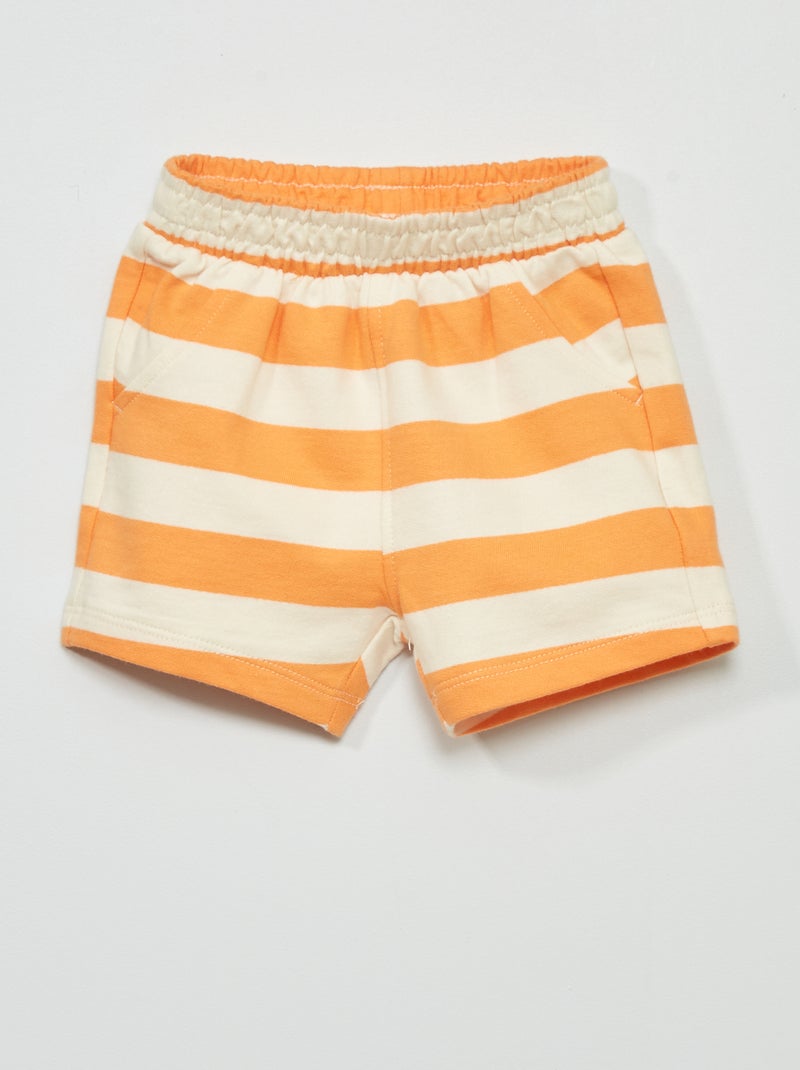 Short en molleton Orange - Kiabi